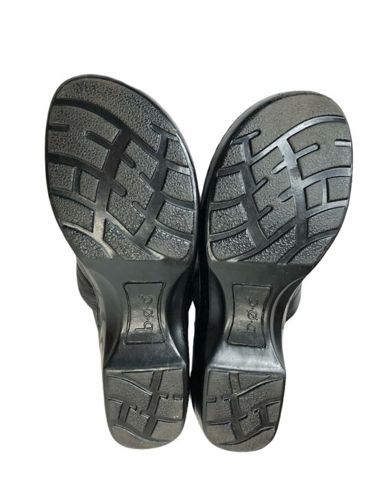 BOC Born Concepts Clogs Mules Comfort Black Leather Womens 9M Work - Picture 11 of 12